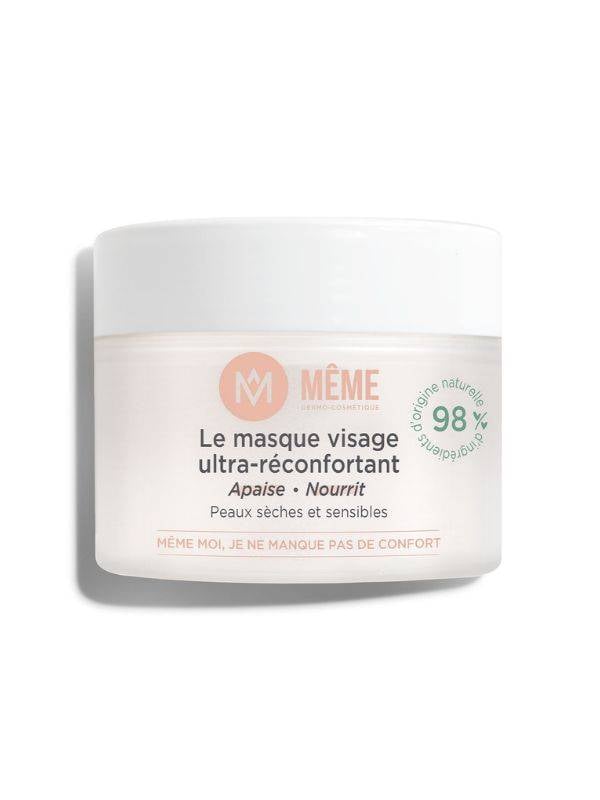 Masque visage ultra-réconfortant MÊME 50ml, soin apaisant et nourrissant pour peaux sensibles, sèches et réactives