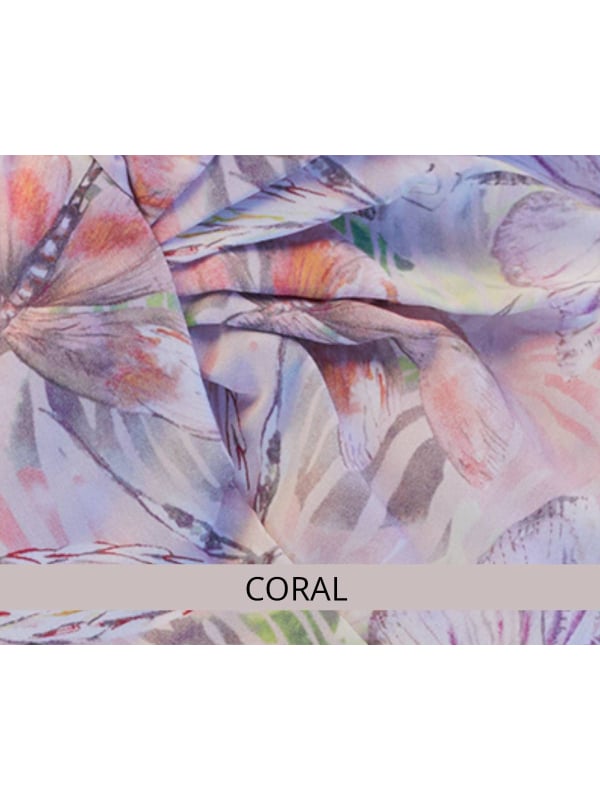 Foulard Mayte Gisela Mayer en viscose, motifs tendance, à nouer sur turban ou à porter seul