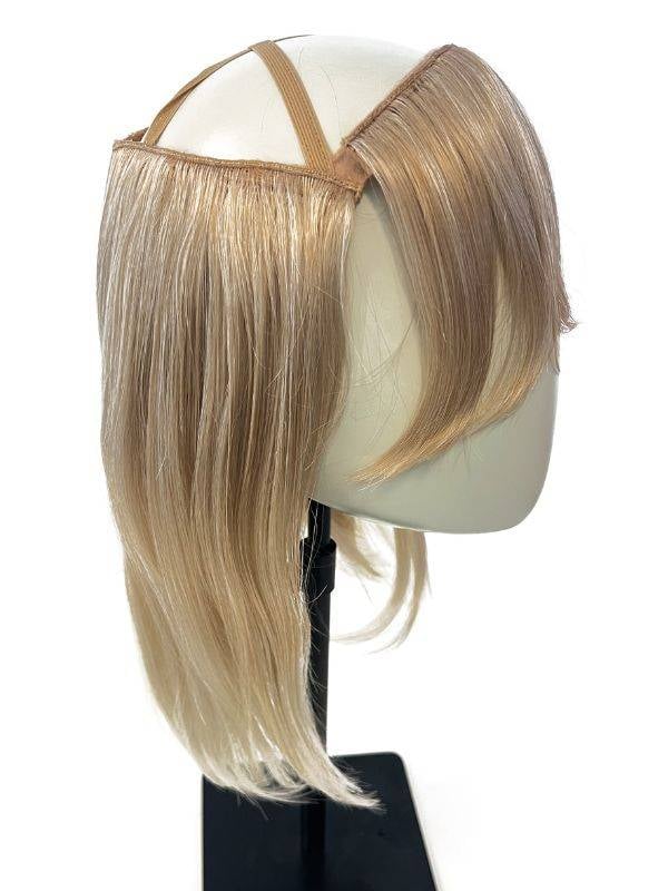 Couronne de cheveux synthétiques Go Lisse Gisela Mayer à porter sous bonnet ou turban pour plus de longueur et de volume.