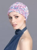 Turban chimio Meral Ellen Wille, bonnet facile à enfiler aux motifs féminins, idéal pendant chimiothérapie ou radiothérapie, ren