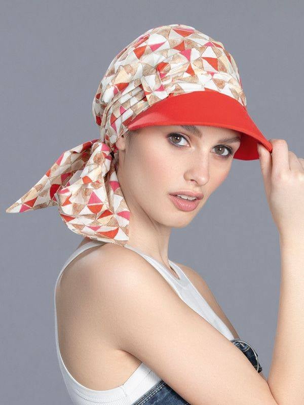 Casquette Capri Ellen Wille en coton respirant avec bandeau à nouer, accessoire 2-en-1 pour l’été