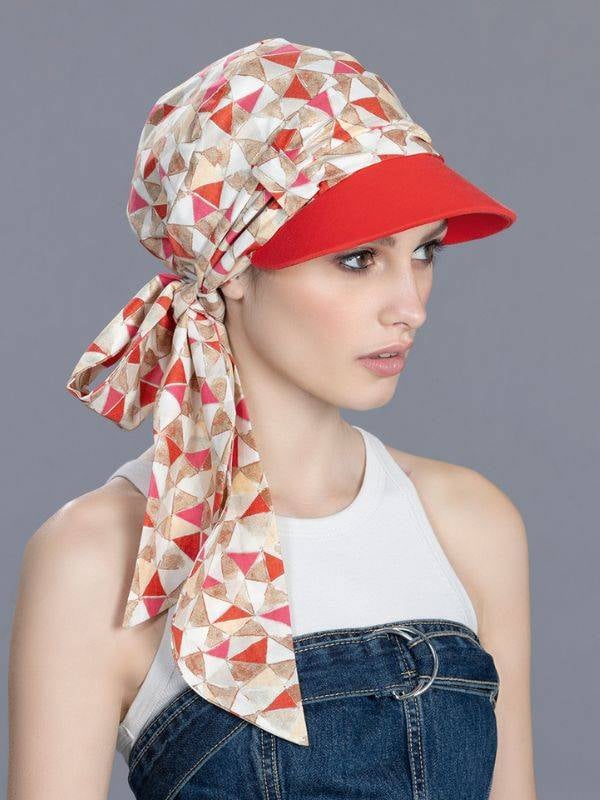 Casquette Capri Ellen Wille en coton respirant avec bandeau à nouer, accessoire 2-en-1 pour l’été