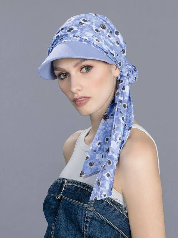 Casquette Capri Ellen Wille en coton respirant avec bandeau à nouer, accessoire 2-en-1 pour l’été