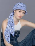 Casquette Capri Ellen Wille en coton respirant avec bandeau à nouer, accessoire 2-en-1 pour l’été