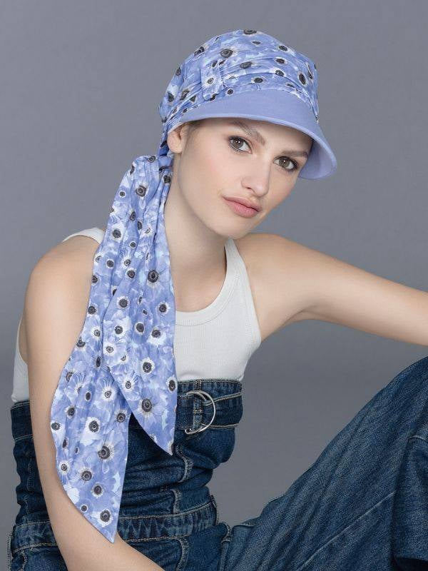 Casquette Capri Ellen Wille en coton respirant avec bandeau à nouer, accessoire 2-en-1 pour l’été