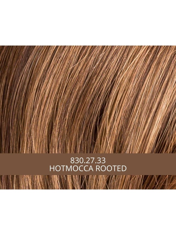 Sublimez Code Mono — perruque longue lisse, racines foncées (rooted) et balayage (mix)