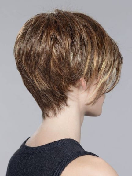 Disc Mono Part - Perruque courte asymétrique Ellen Wille, effet rooted et balayage mix