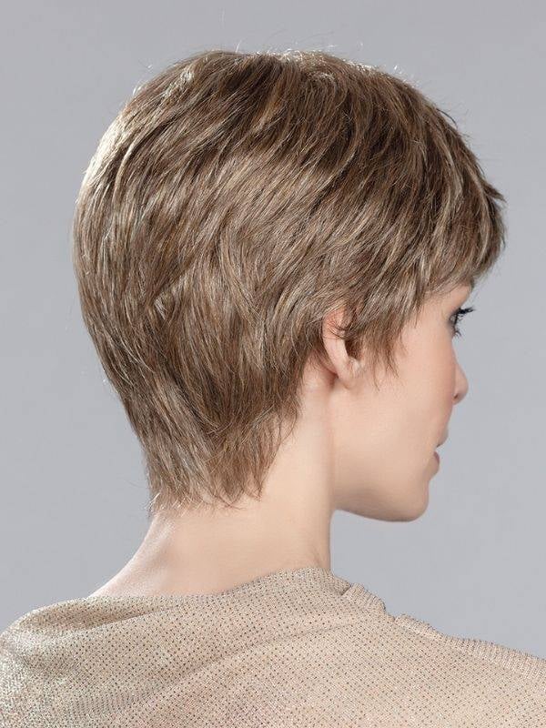 Perruque Ginger Large Mono grande taille 58-60 cm : coupe courte naturelle avec tulle cinéma discret, confort léger au quotidien