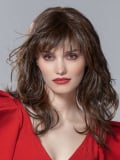 Perruque Flash Mono Part Ellen Wille : longs cheveux, frange droite, bordure frontale invisible, fibre thermorésistante 130°C