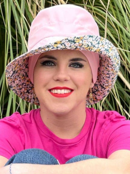 Bob Dilane 100% coton réversible anti-UV — motifs fleuris, réglable