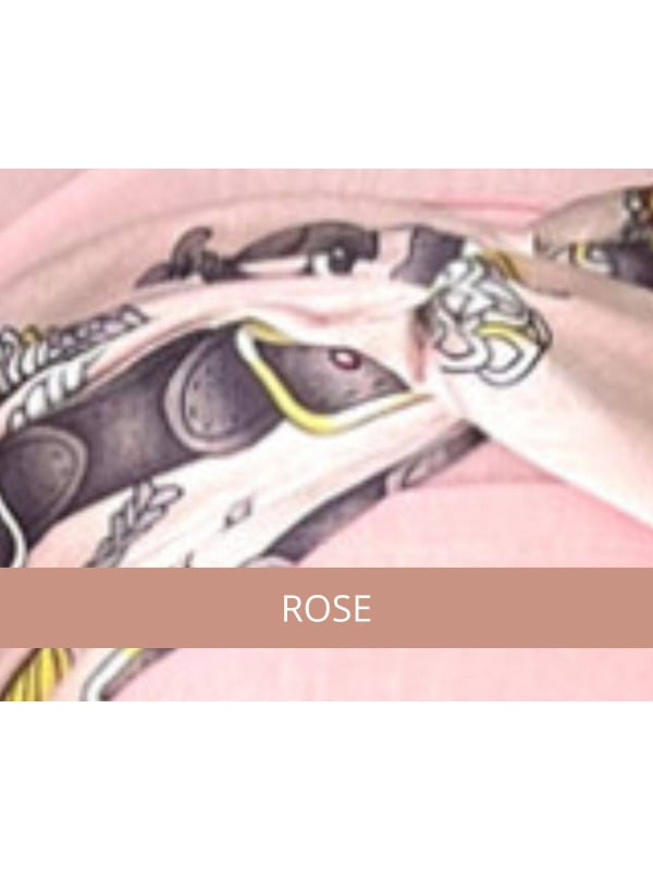 Bandeau Jane MM Paris à motifs tendance, taille unique, idéal pour habiller un bonnet uni comme le turban Lola
