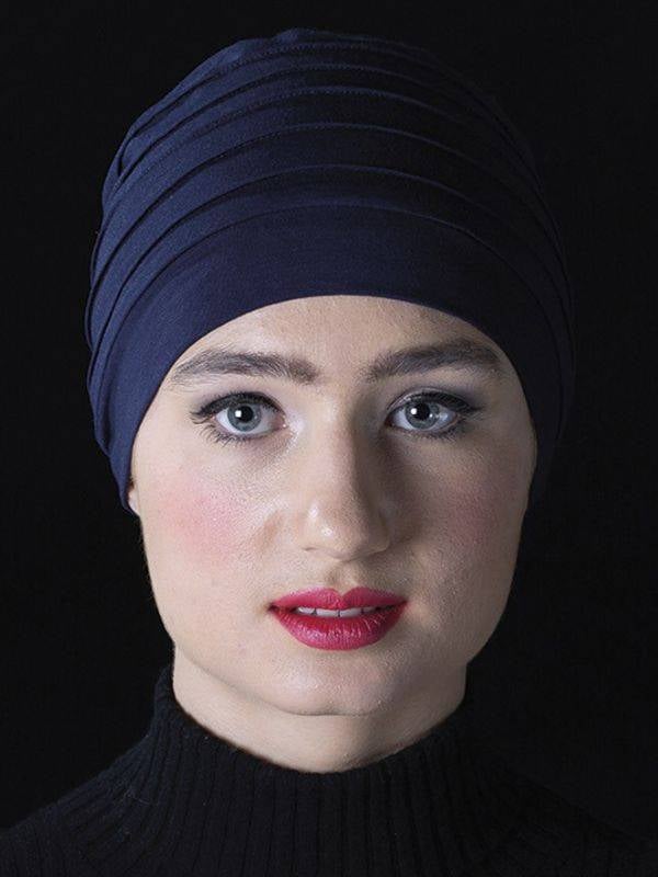 Turban Lola MMParis en fibre de bambou, plissé, doux et respirant, accessoire confortable pour un style féminin