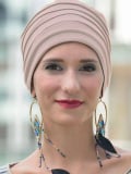 Turban Lola Doublé MMParis en fibre de bambou, plissé et confortable, idéal au quotidien comme la nuit.