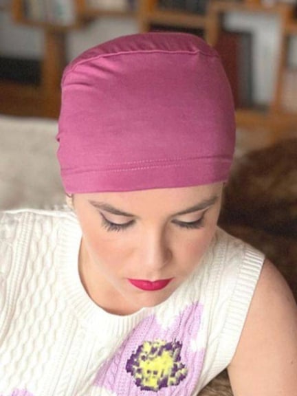Turban Roméo MMParis en rayonne : bonnet léger et doux, à porter à la maison ou en sortie, disponible en plusieurs coloris.