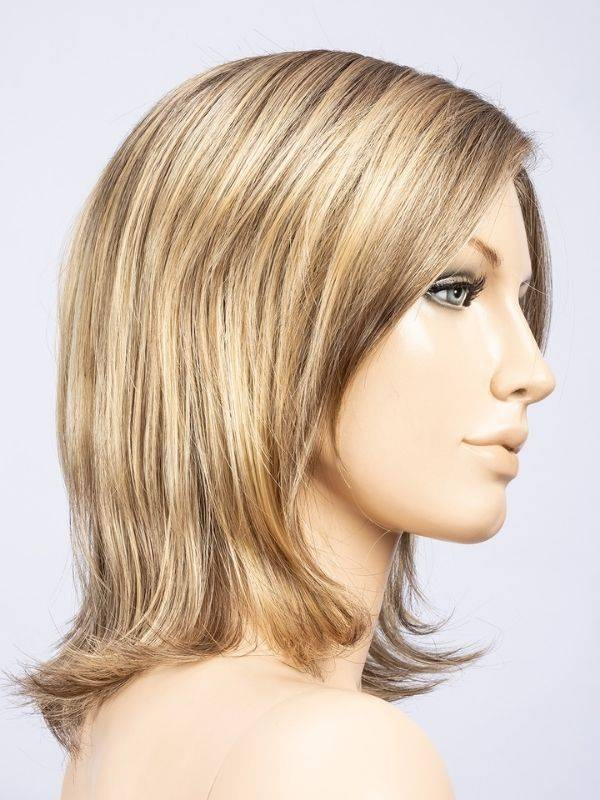 Lucky Mono Part — Perruque carré naturelle, frange latérale et tulle cinéma