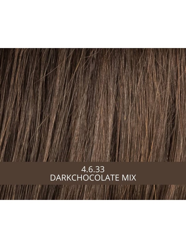 Perruque Change : carré mi-long effilé avec frange droite, fibre synthétique, look catwalk naturel et facile à coiffer.
