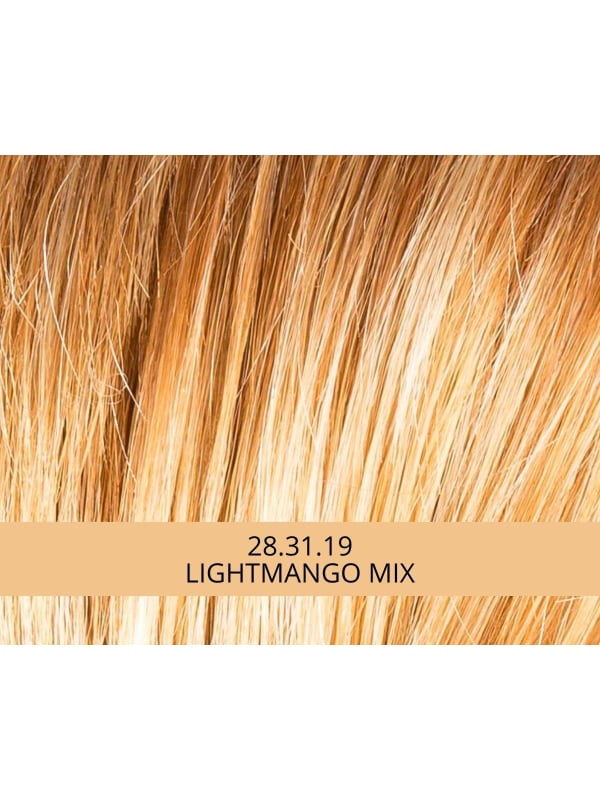 Perruque Point : coupe courte asymétrique avec longue frange, rendu naturel, plusieurs coloris disponibles (rooted/mix).