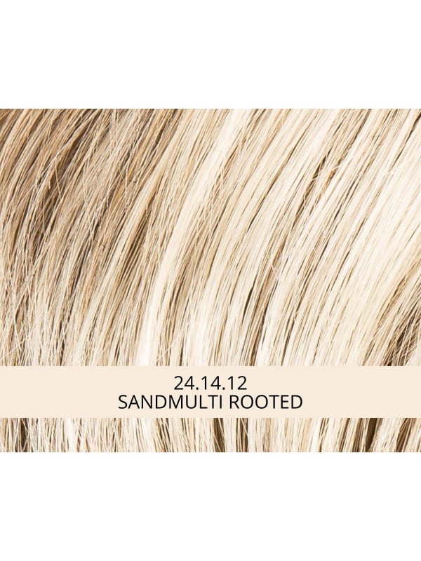 Perruque Point : coupe courte asymétrique avec longue frange, rendu naturel, plusieurs coloris disponibles (rooted/mix).