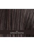 Perruque Tool coupe courte : frange droite, mèches effilées sur les côtés, effet méché pour un look moderne et naturel