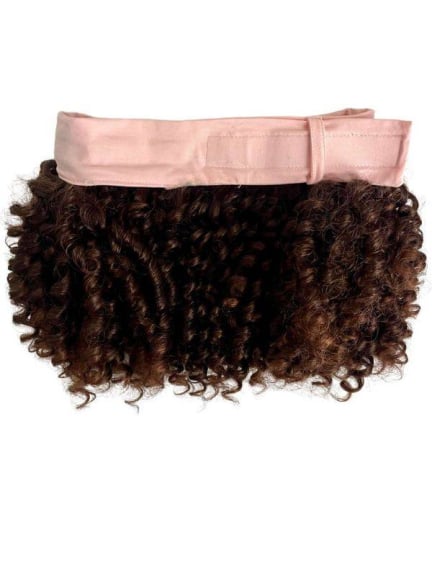 Couronne de cheveux Curly Les Franjynes — bandeau coton bio ajustable 47-64 cm