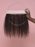 Couronne de cheveux frisés crépus texturée, fibre synthétique japonaise, bandeau ajustable 47 à 64 cm, effet naturel