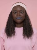 Couronne de cheveux frisés crépus texturée, fibre synthétique japonaise, bandeau ajustable 47 à 64 cm, effet naturel