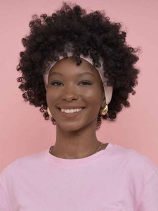 Demie perruque bandeau coupe afro crépue