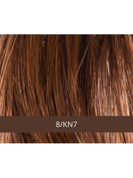 Perruque Anna - coupe courte lisse, frange asymétrique, fibre NJ et technologie Antiglisse