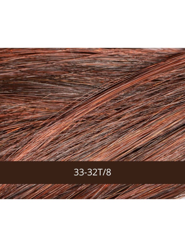 Perruque Frimousse NJ Création : coupe courte plongeante effilée, bordure tulle discrète, fibre synthétique NJ et maintien Antig