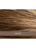 Perruque Kim NJ Création mi-longue bouclée, fibre synthétique effet naturel, frange volumineuse et confort médical antiglisse.