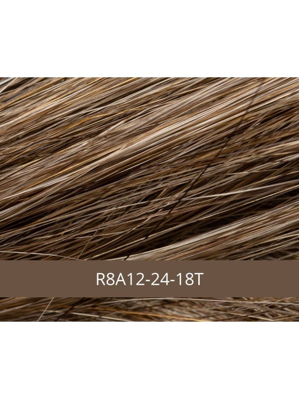 Perruque Ophélie NJ Création : coupe courte dégradée, fibre NJ effet naturel, bonnet confort médical avec technologie anti-gliss