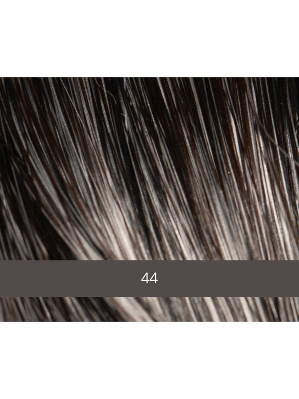 Perruque homme Pilote NJ Création : coupe courte dégradée, tulle frontal discret, fibre synthétique effet naturel, maintien anti