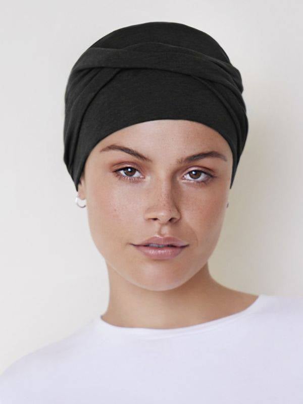 Bonnet turban Viva Câlin Christine Headwear en coton/viscose, doux et respirant, pour cuir chevelu sensible (alopécie, chimio).