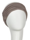 Bandeau Karma en bambou plissé : effet volumateur, doux, léger et respirant, à porter sur turban ou cheveux.