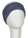 Bandeau Karma en bambou plissé : effet volumateur, doux, léger et respirant, à porter sur turban ou cheveux.