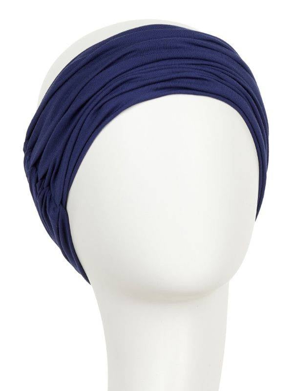 Bandeau Karma en bambou plissé : effet volumateur, doux, léger et respirant, à porter sur turban ou cheveux.
