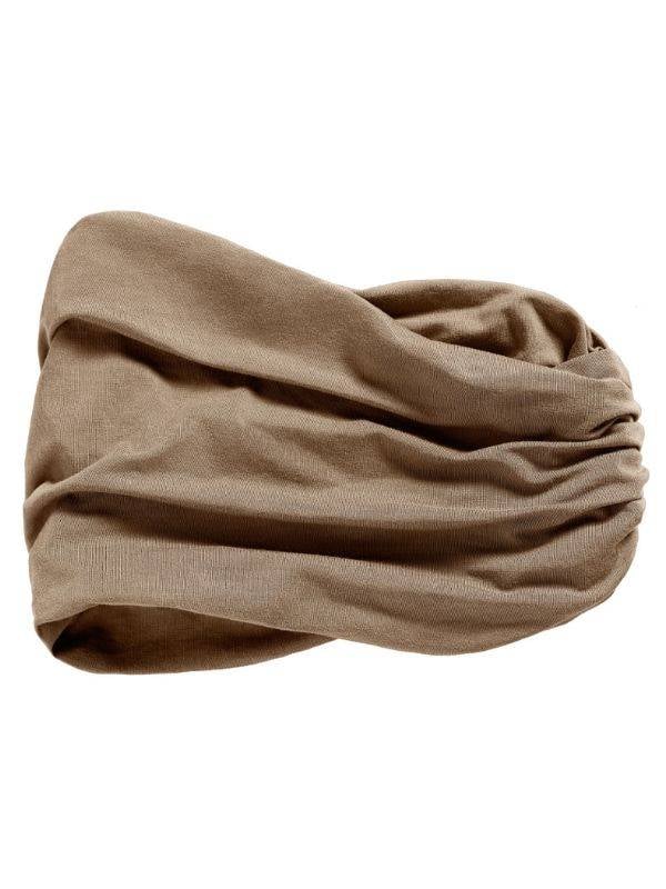Bandeau Karma en bambou plissé : effet volumateur, doux, léger et respirant, à porter sur turban ou cheveux.