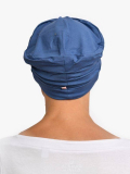 Bonnet chimio Marlene Uni Rosette La Vedette en viscose, sans coutures, effet volume, idéal cuir chevelu sensible