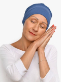 Bonnet chimio de nuit Pipa Rosette La Vedette en viscose, doux et respirant, sans coutures ni élastique