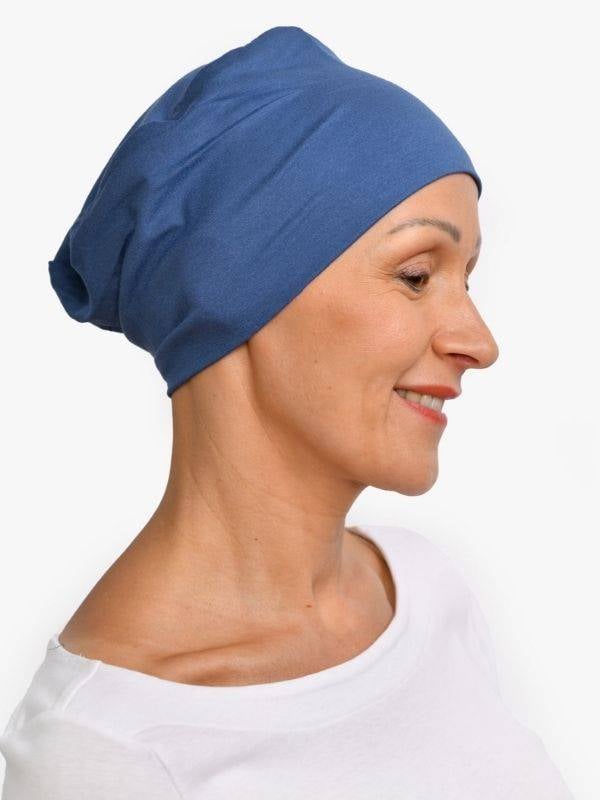 Bonnet chimio de nuit Pipa Rosette La Vedette en viscose, doux et respirant, sans coutures ni élastique