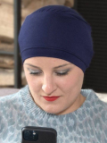 Turban Roméo MMParis en rayonne : bonnet simple, très léger et doux, à accessoiriser avec un foulard, idéal jour et nuit