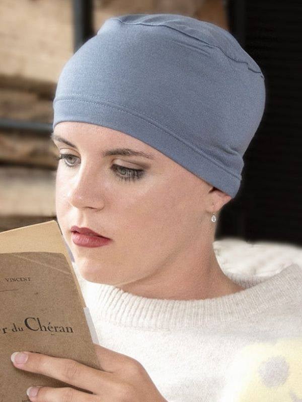 Turban Roméo MMParis en rayonne : bonnet simple, très léger et doux, à accessoiriser avec un foulard, idéal jour et nuit