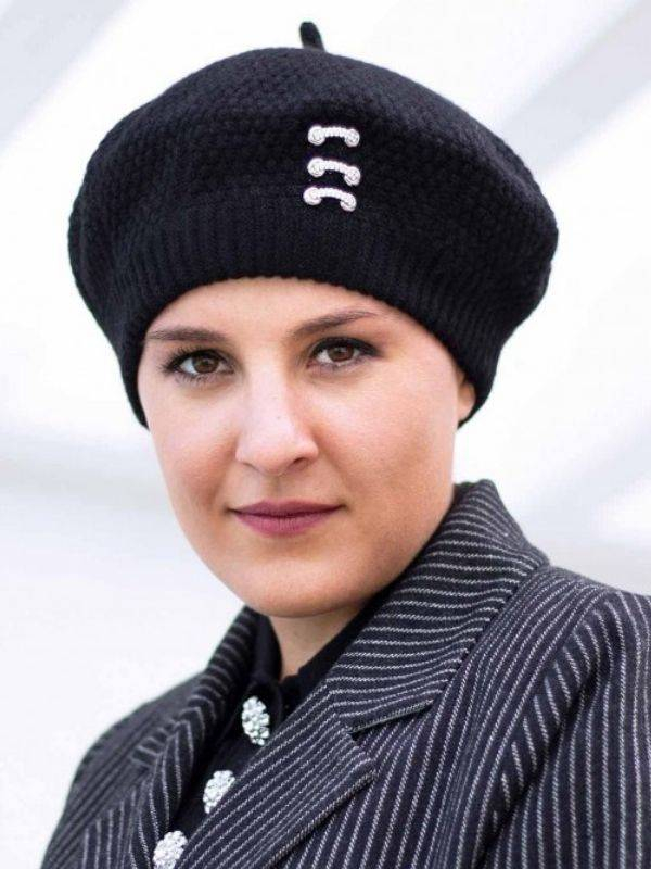 Béret Karl MM Paris — angora, laine & acrylique, coloris doux et chaud