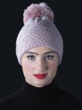 Bonnet Phil MM Paris en acrylique doux, coloris pastels, chaud et confortable pour l’hiver