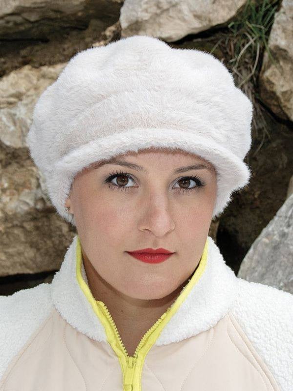 Casquette Judy MM Paris en fausse fourrure douce et chaude, coloris élégants