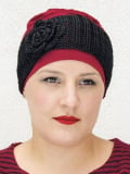 Bandeau Vélia MMParis en dentelle, porté seul ou sur turban – accessoire chic et glamour pour l’hiver