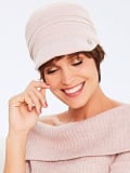 Jana Cap – casquette d'hiver douce, intérieur 85% bambou, style délicat