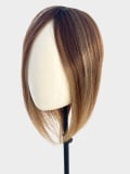 Volumateur New Integration HH en cheveux naturels, monofilament transparent, 13x15 cm, longueur 35–40 cm