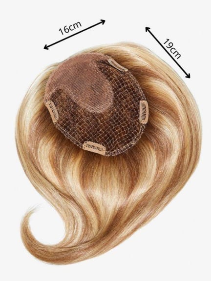 Integration Large HH, volumateur cheveux naturels 35-40 cm (bonnet 16x19 cm) avec 4 pinces