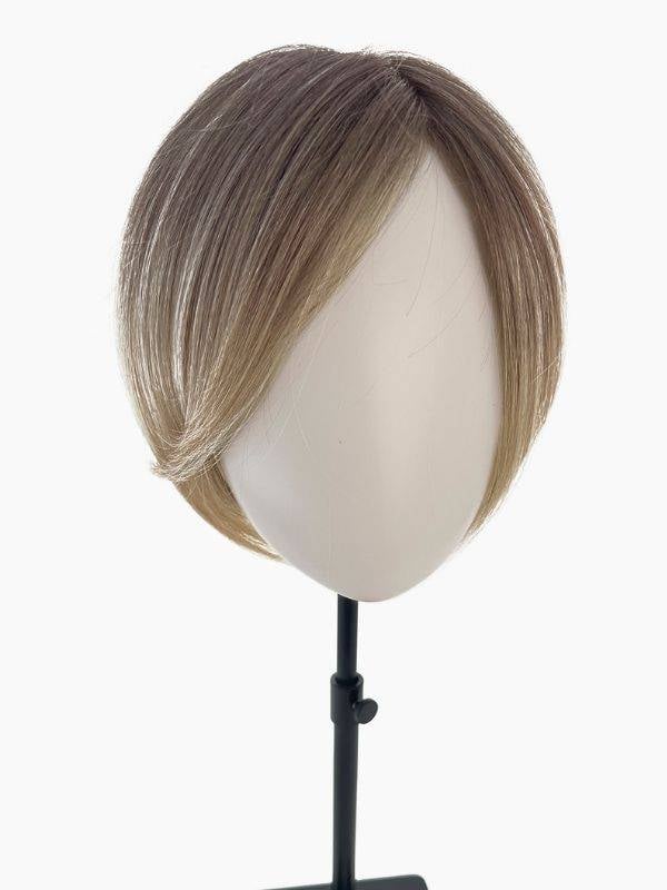 Volumateur Duo Topper Bob Gisela Mayer 17x17cm, mono-filament discret, mélange Remy Hair et fibre thermorésistante
